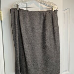Brooks Brothers Gray Tweed Pencil Skirt